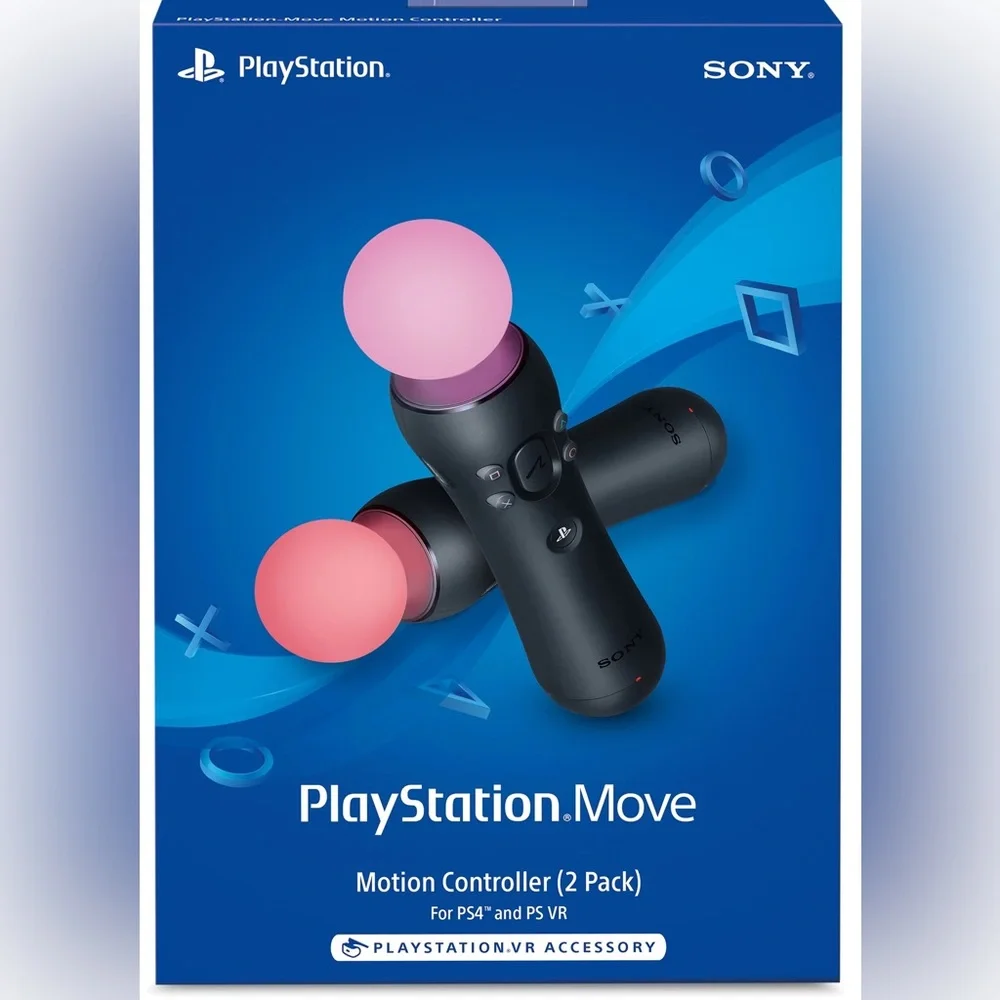 2 (USED) PlayStation VR move controllers